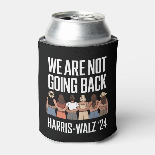 We Are Not Going Back Kamala Harris Waltz 24  Blikjeskoeler (Blikje Voorkant)