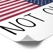 We Are Not Ok Usa Flag Upside Down Patriotic Sayin Poster (Hoek)