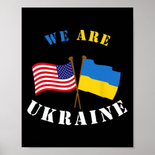 We Are Oekraïne T-shirt Steun Oekraïne Oekraïense  Poster