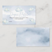 We Are On Cloud Nine Baby Shower Diaper Raffle Informatiekaartje (Voorkant / Achterkant)
