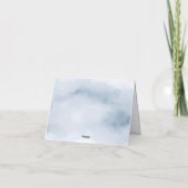 We Are On Cloud Nine Blue Baby Shower Thank you Bedankkaart (Achterkant)