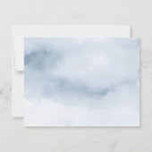 We Are On Cloud Nine Blue Baby Shower Thank you Bedankkaart (Achterkant)