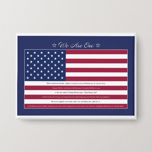 We Are One Button (Voorkant)