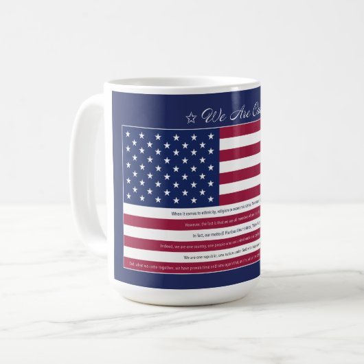 We Are One Koffiemok (Voorkant links)