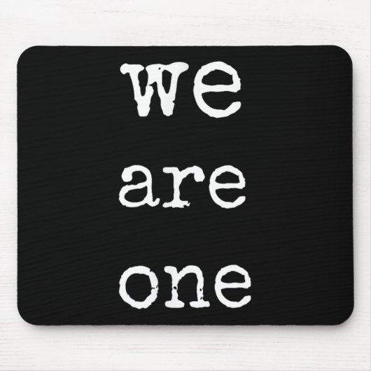 We Are One Men Graphic Insre Tee Sitive Message  Muismat (Voorkant)