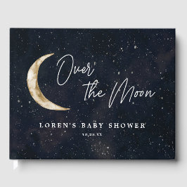We Are Over The Moon Baby Shower Gastenboek