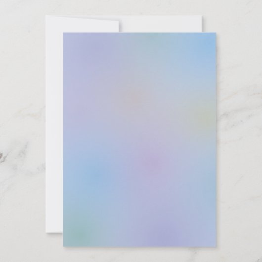 We Are Over the Moon Little Bunny Boy Baby Shower Kaart (Achterkant)