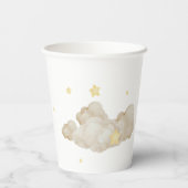 We Are Over The Moon Teddy Bear Baby Shower  Papieren Bekers (Achterkant)