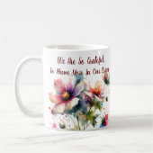 We Are So Grateful Bloemschikking Koffiemok (Links)