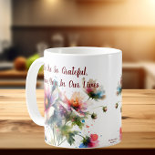 We Are So Grateful Bloemschikking Koffiemok
