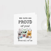 We Are So Proud of You, Congrats, Prestatiekaart Kaart (Voorkant)