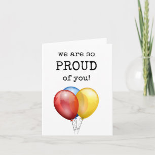 We Are So Proud of You Kaart, Ballonnen Kaart
