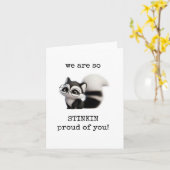 We Are So Stinkin Trots op Jou, Grappige Kaart (Gele Bloem)