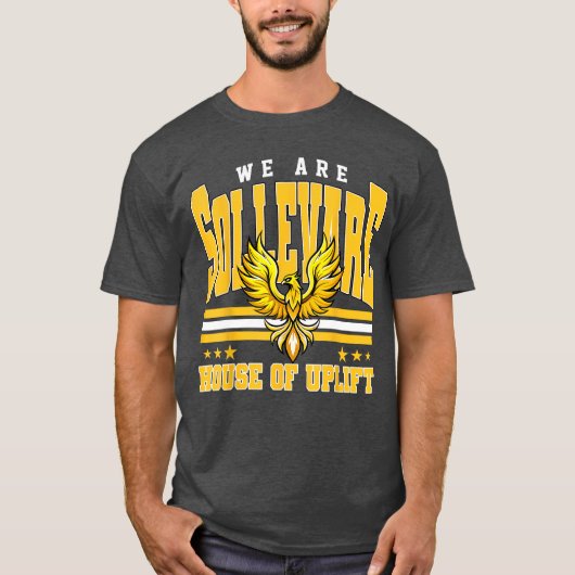 We are Sollevare Retro Mascot School Cheering frie T-shirt (Voorkant)
