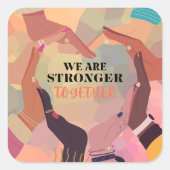 We Are Stronger Together Inclusivity Sticker Sets (Voorkant)