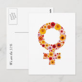 We are the 51% postcard briefkaart (Voorkant / Achterkant)