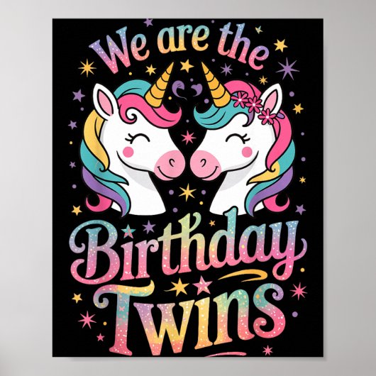 We Are The Birthday Twins Poster (Voorkant)