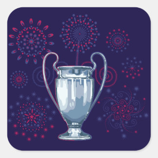 We are The Champions Vierkante Sticker
