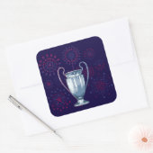 We are The Champions Vierkante Sticker (Envelop)