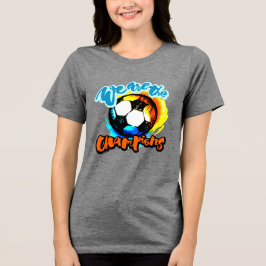We Are The Champions Voetbal Grafisch Tri-Blend Shirt