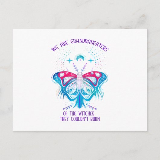 We Are The Granddaughters Of The Witches  Briefkaart (Voorkant)