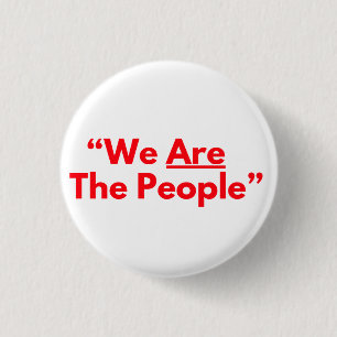 We Are The People Rode Tekst Taxi Chauffeur Ronde Button 3,2 Cm