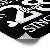 We Are Together 28 Years Couple Anniversary Since  Poster (Hoek)