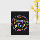 We Are Trouble When We're Together Cousins Trip 20 Kaart (Gele Bloem)