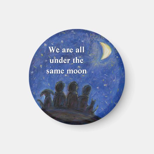 We Are Under the Same Moon Art Fridge Magnets Magneet (Voorkant)