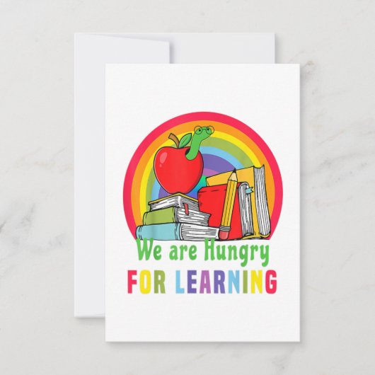 We Are Very Hungry Caterpillar Teacher For Learnin Bedankkaart (Voorkant)