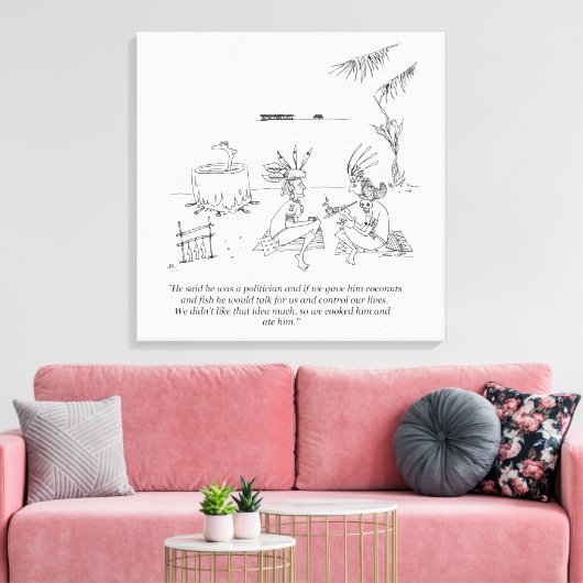 We Ate Him canvas afdrukken (Insitu (Woonkamer))