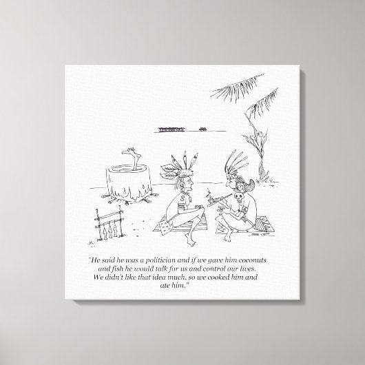 We Ate Him canvas afdrukken (Voorkant)