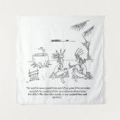 We Ate Him tapestry Wandkleed (Voorkant)