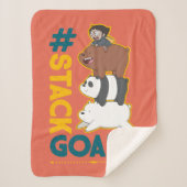 We Bare Bears and Chloe - #StackGoals Sherpa Deken (Voorkant)