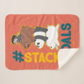 We Bare Bears and Chloe - #StackGoals Sherpa Deken (Voorkant (horizontaal))