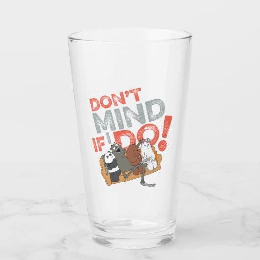 We Bare Bears & Charlie - Don't Mind If I Do! Glas (Voorkant)