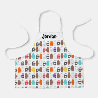 We Bare Bears Colorful Bear Pattern Schort