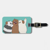 We Bare Bears Group Hug Bagagelabel (Voorkant horizontaal)