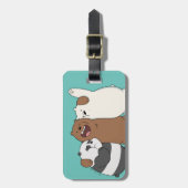 We Bare Bears Group Hug Bagagelabel (Voorkant verticaal)