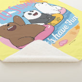 We Bare Bears - Hello Summer! Let's Have Fun Sherpa Deken (3/4)