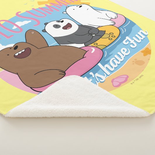 We Bare Bears - Hello Summer! Let's Have Fun Sherpa Deken (3/4)