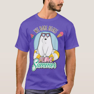 We Bare Bears Ice Bear Loves Summer T-shirt