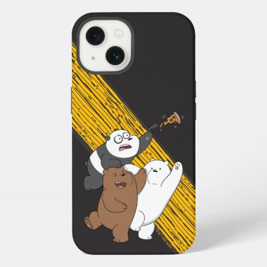 We Bare Bears - Laatste Pizzapunt iPhone Hoesje (Achterkant)