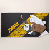 We Bare Bears - Last Pizza Slice Strandlaken (Voorkant)