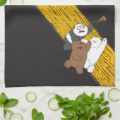 We Bare Bears - Last Pizza Slice Theedoek (Gevouwen)