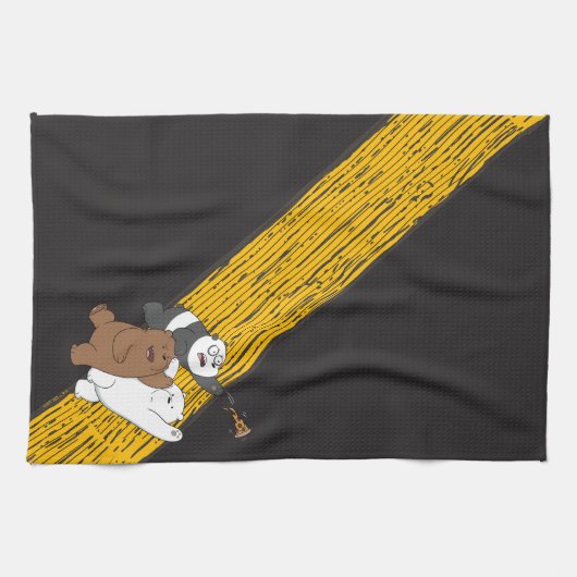 We Bare Bears - Last Pizza Slice Theedoek (Horizontaal)