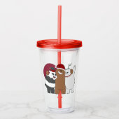 We Bare Bears - Season's Greetings Acryl Drinkbeker (Voorkant)