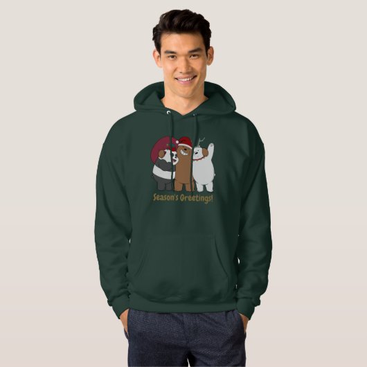 We Bare Bears - Season's Greetings Hoodie (Voorkant volledig)