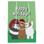 We Bare Bears - Season's Greetings Medium Cadeauzakje (Achterkant)