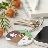 We Bare Bears - Season's Greetings Sleutelhanger (Voorkant Rechts)